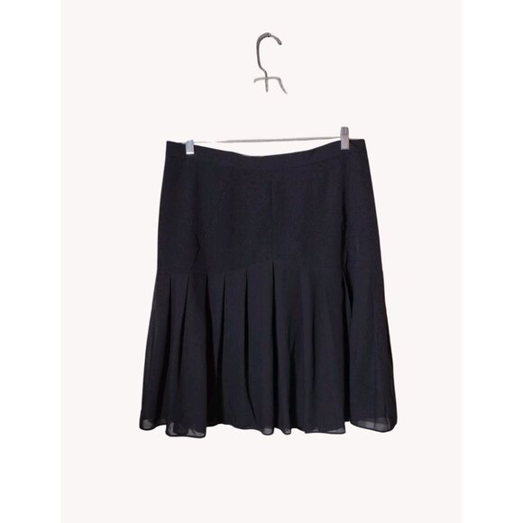 Jones Studio Skirt 16w Pleated Lined Flare Elastic Professional - Picture 1 of 12